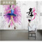 3d芭蕾女孩墙纸舞蹈室艺术培训班大型壁画健身瑜伽房涂鸦背景壁纸_8 (拼接）台湾壁画专用纸/平方