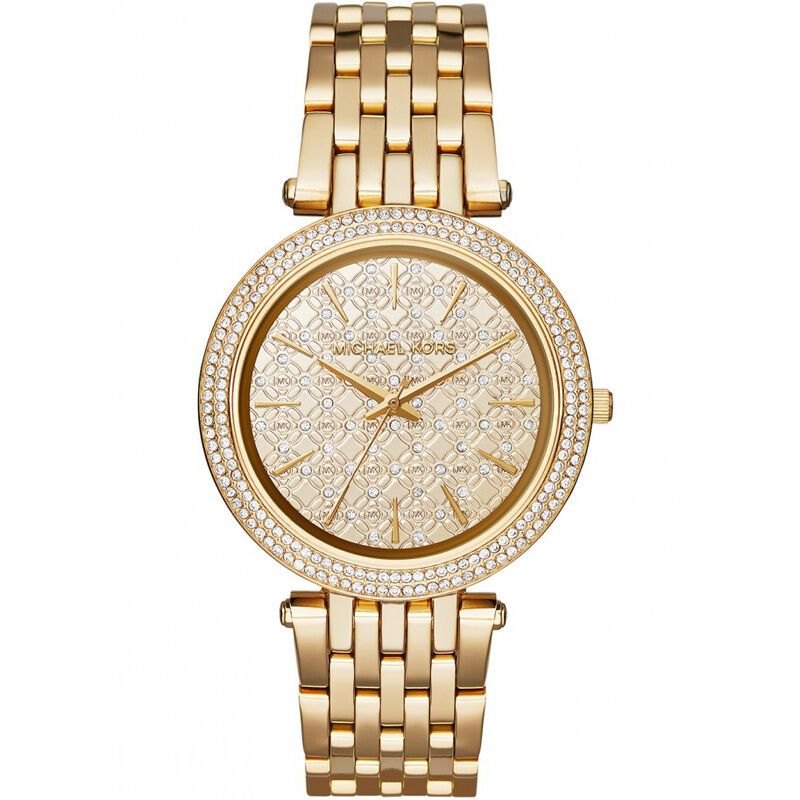 Michael Kors 女士腕表时尚镶钻不锈钢表带石英表手表女 MK3398