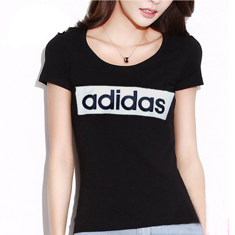 Adidas阿迪达斯女装2018春季新款圆领运动短袖T恤AJ4572 AJ4572 L（成人）