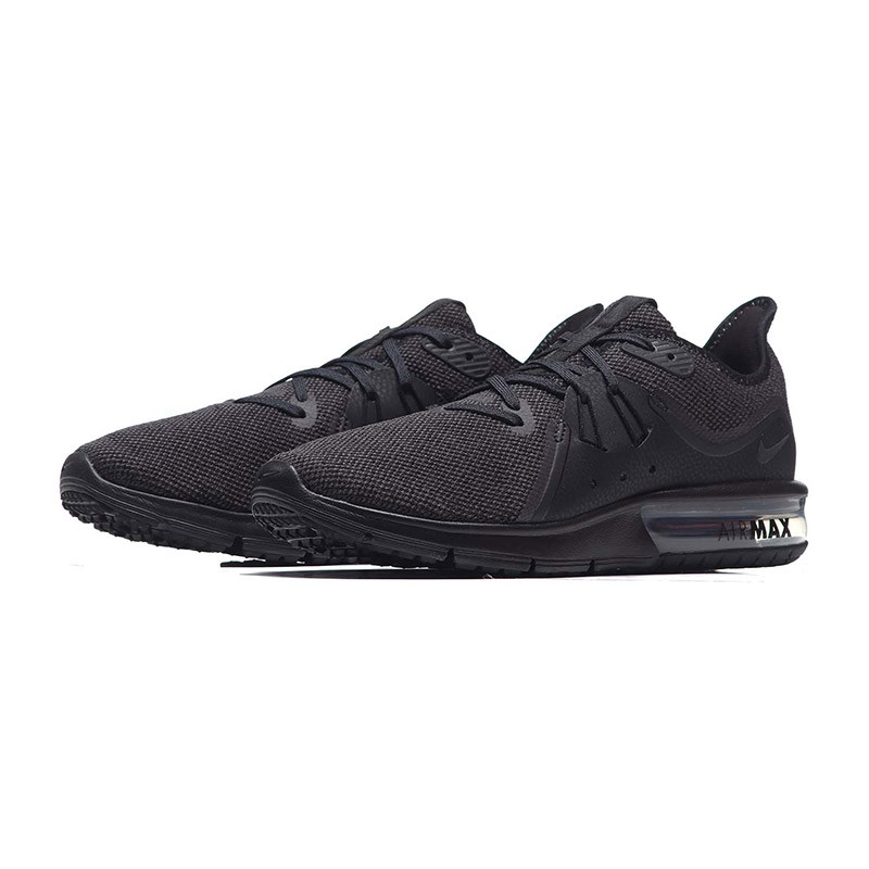 NIKE耐克男鞋跑步鞋2018新款Air Max气垫减震轻便运动鞋921694.. 921694-010黑+煤黑 42码