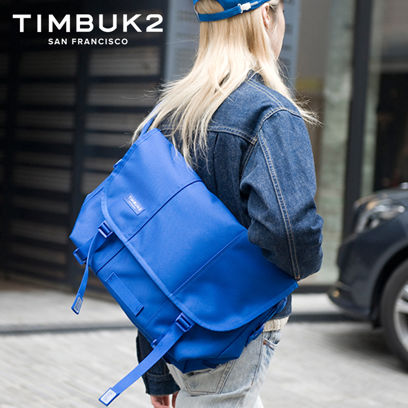 TIMBUK2美国新款经典纯色潮流邮差包旅行包单肩包斜挎包_FBE84 饱和蓝M