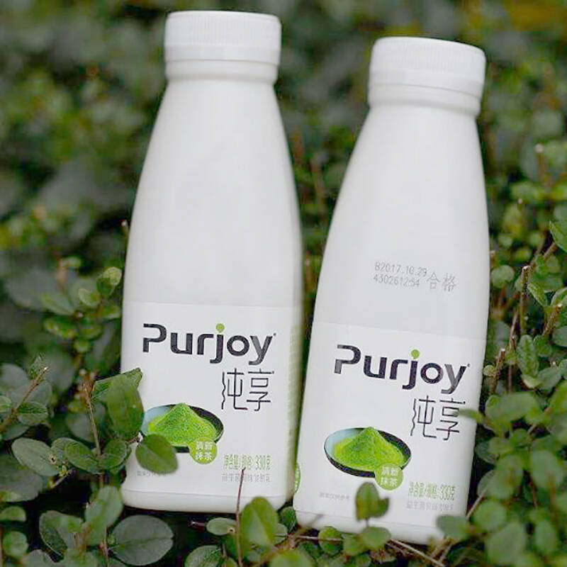 七果果君乐宝纯享酸奶12瓶装 单瓶330g 抹茶味 产发mk