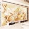 无缝3d个性定制壁画中式复古家和荷花电视背景墙沙客厅墙布墙纸 无缝闪银布（整张）