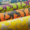 壁纸英国进口客厅背景小猴图案无纺底绒面环保墙纸300070 300073黄绿+紫