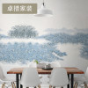 中式电视背景墙艺术创意壁纸无纺布墙纸大型壁画定制无缝墙布 颜色B