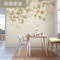 北欧田园花卉影视墙布创意壁纸无纺布墙纸大型无缝电视背景墙壁画 进口浮雕纹（拼接）