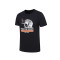 赛琪夏季新款男士运动短袖T恤男青年跑步上衣印花半袖圆领体恤衫 3XL 黑色