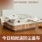 竹篮子茶几竹编收纳筐收纳篮桌面厨房客厅宜家用韩式复古布艺田园多色多款多功能生活日用收纳用品_3 复古蝴蝶