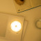 智能无线LED小夜灯充电式人体感应敢应柜子台灯吸顶粘贴楼道衣柜 感应灯充电感应磁铁蓝色黄光+USB线+3M贴