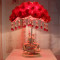 台灯卧室床头结婚礼物创意时尚红色新房婚房实用婚庆装饰对灯 喜结良缘40cm