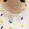 孕妇连衣裙孕妇装2018夏装新款中长款夏季短袖纯棉上衣孕妇裙子 M 绿色【绿+蓝鸟】