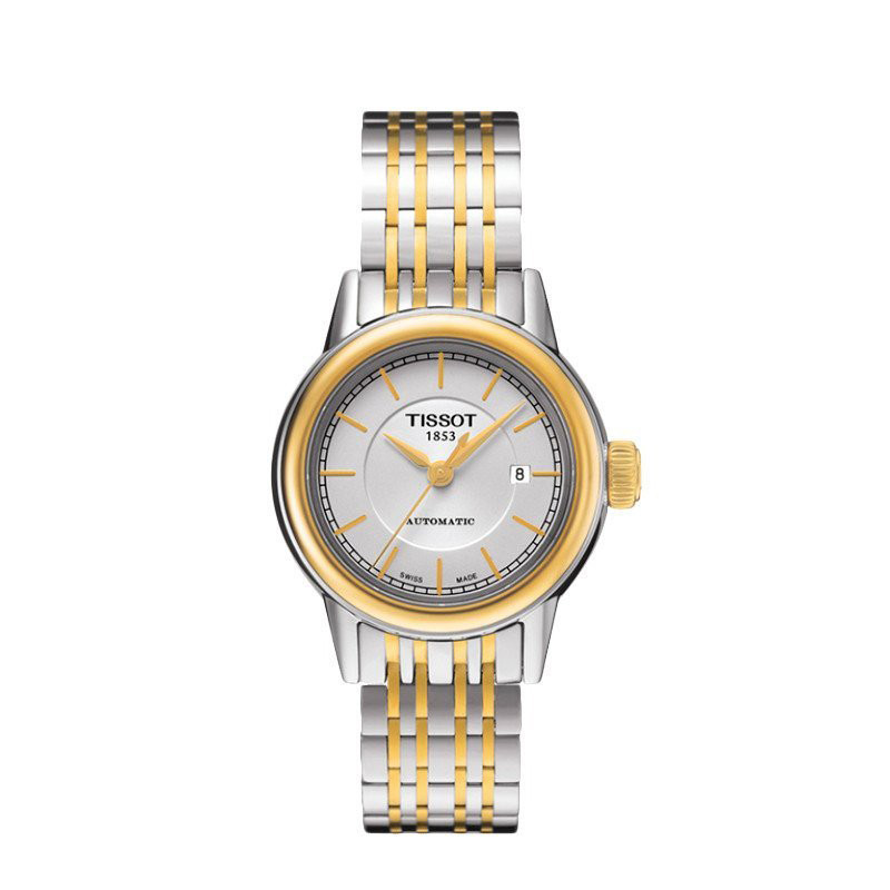 天梭TISSOT卡森系列真皮自动机械女士手表T085.207.36.011.00 T085.207.22.011.00