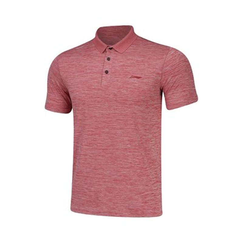 李宁短袖男款夏男装修身polo衫 3XL 混色深浆红