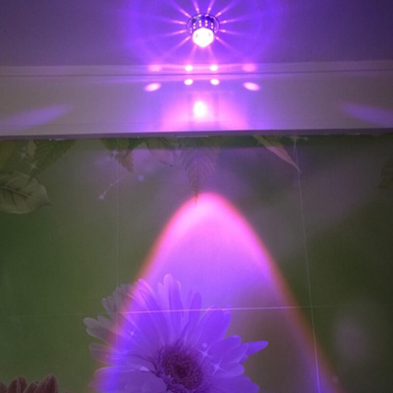 led射灯彩色天花灯筒灯七彩灯背景墙装饰灯过道灯酒吧灯KTV变色灯_2 3瓦加亮升级版紫色