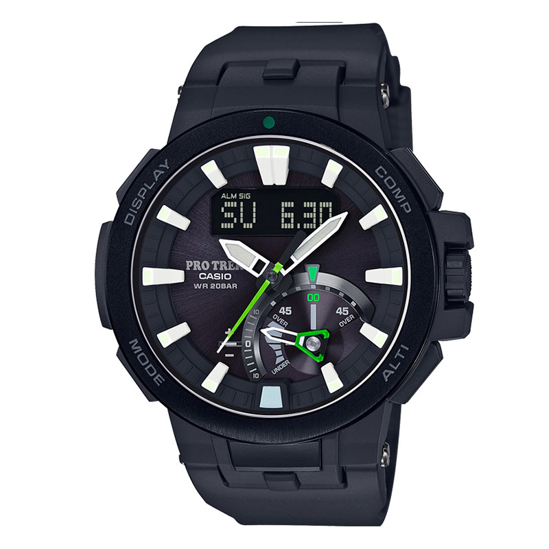 卡西欧(CASIO)手表 PROTREK系列太阳能电波登山户外运动男表 PRW-7000-1A PRW-7000-1A