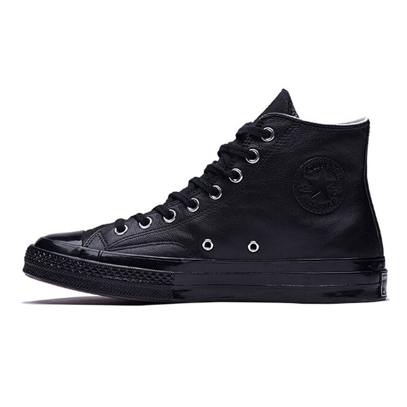 CONVERSE男式匡威帆布鞋2018春季高帮板鞋子硫化鞋子CS159680 黑色 43