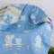 三层纱布浴巾 婴儿童沙滩浴巾婴儿浴巾盖毯毛巾被简约小清新男女宝宝通用 孕婴童床上用品毛巾 桔红色浴巾羽毛粉