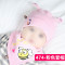 婴儿帽子0-3-6-12个月新生儿棉质夏季薄款胎帽可爱男宝宝女宝宝帽春秋婴童帽子 0-12个月 474粉色套帽