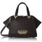 Zac Posen 扎克·珀森 Eartha Iconic系列女士小号牛皮耳朵包双手把手提斜挎包ZP1519 黑色淡金扣