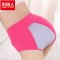 南极人高腰生理裤女纯棉内裤女士高腰防侧漏经期生理内裤女3条装_Sar38 L R紫色+肤色+粉色
