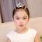 小女孩儿童头饰额头链宝宝头饰女童发饰水钻小孩头饰幼儿园小朋友饰品简约小清新婴童头饰 梅花粉色【额头链+皇冠发梳】