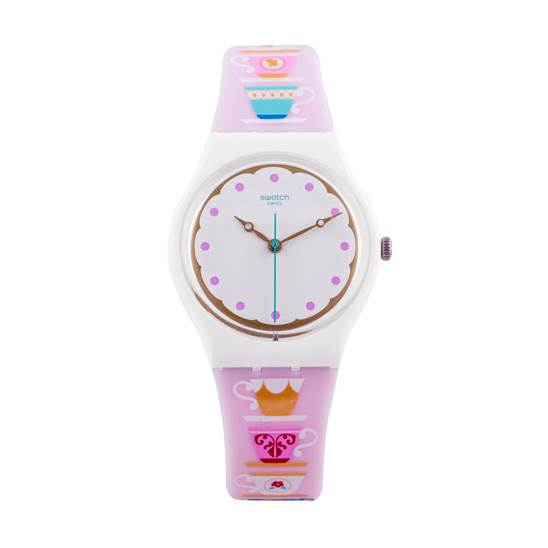 斯沃琪（Swatch）手表 经典色彩密码系列 花朵状表盘石英男女表GW191 GW191