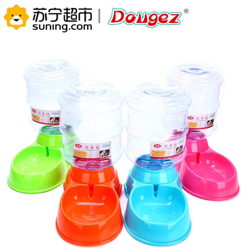 宠物自动喂食器狗喝水器狗猫喂水壶狗碗喂食器 绿色 喂水器3.5L