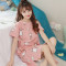 韩版睡裙女夏纯棉短袖甜美清新睡衣女夏天可爱卡通学生宽松家居服_8 XXL（建议140-155斤） MY1609（主图款）