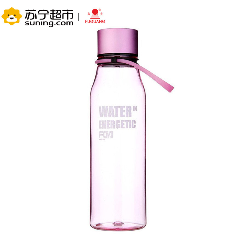 富光（FUGUANG）太空杯WFS1001-580 580ml时尚随手杯 塑料杯太空杯带茶隔男女士水杯子便携带盖茶杯子 粉色