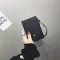 新款潮韩版钱包女短款复古多卡位搭扣时尚卡包百搭拉链零钱包 黑色