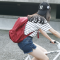 ulzzang韩国书包防水原宿ins超火百搭学院chic中高学生帆布双肩包_1 酒红色帆布款