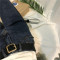 韩国百搭四季街拍时尚复古磨砂金属腰头方扣仿牛皮腰带皮带女学生_1 默认尺寸 黑色