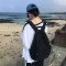 2018韩国百搭潮流牛津布双肩包女纯色学生书包学院风休闲女包背包_1 黑色