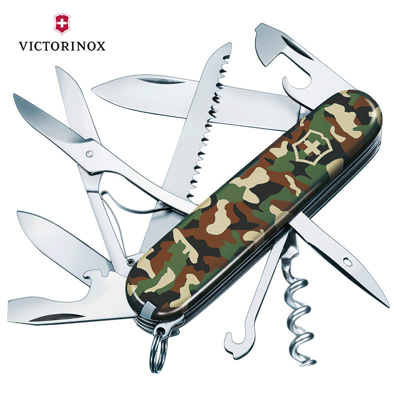 Victorinox维氏瑞士军刀 原装91MM 迷彩猎人1.3713.94 多功能刀 折叠刀