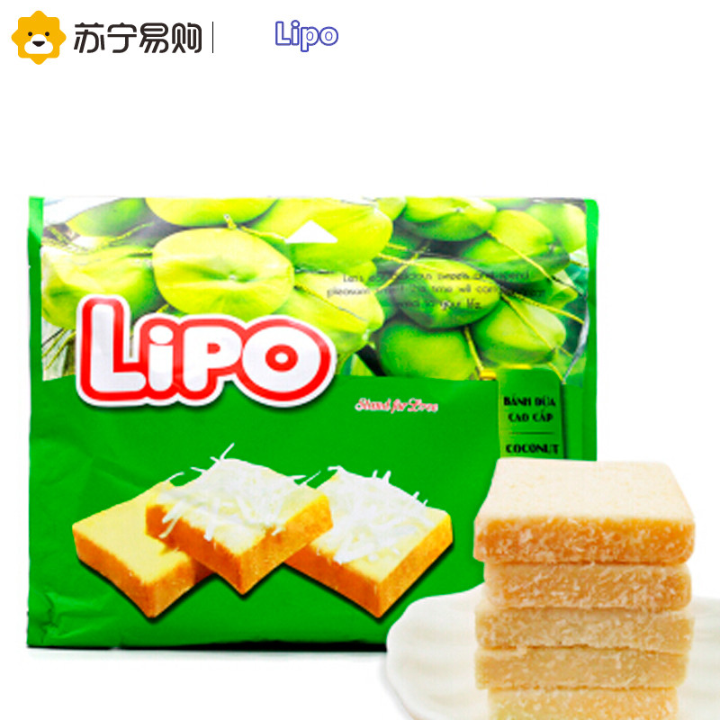 越南进口Lipo椰子味面包干200g