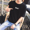 半袖男士青少年T恤夏季短袖男装韩版潮体恤 3XL 红色