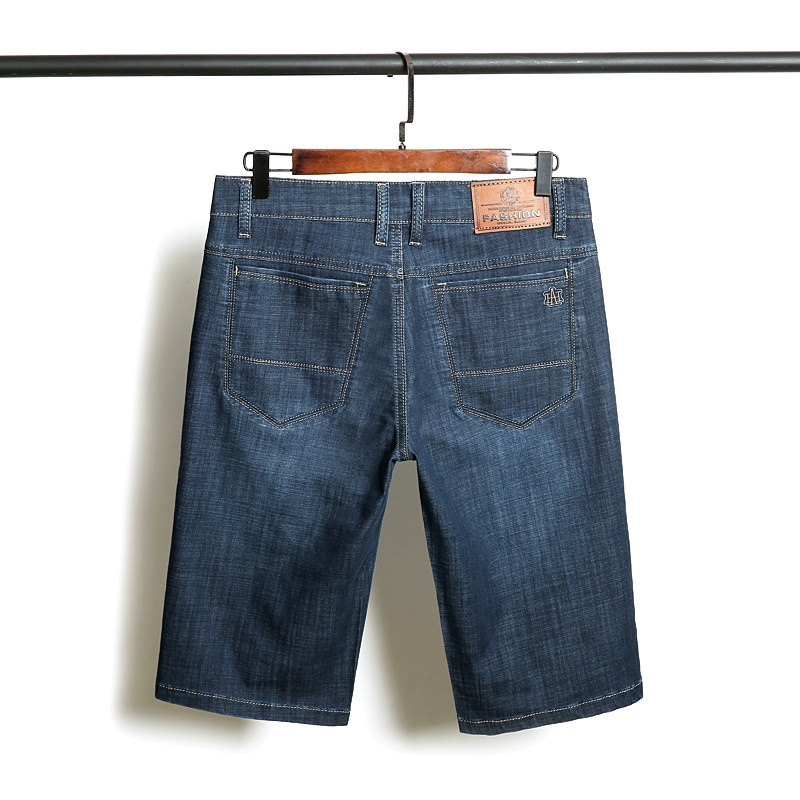夏季男士牛仔裤直筒舒适商务休闲裤 38(2尺9) xbl-627蓝黑