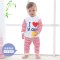 宝宝秋衣秋裤套装0-1-3岁新生婴儿打底内衣男女儿童春秋衣服卡通可爱男女宝宝夏季空调服套装 73cm建议6-9个月 俏皮猫绿色