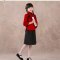 儿童小朋友学生装女合唱服青少年毕业季摄影服装中山装表演服男童通用套装简约婴童套装 110cm 白色女装（上衣+裙子）