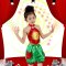 六一儿童节表演服幼儿舞蹈服装男童腰鼓少儿幼儿园小朋友女童演出服通用简约小清新婴童套装 130cm 红肚兜+绿裤子