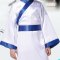 儿童古装汉服弟子规男女书生书童舞蹈表演服饰三字经演出服装可爱简约儿童创意演出服套装 170码 领结粉
