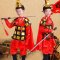 六一儿童演出服装男女小孩盔甲古代士戏曲表演服通用套装幼儿园小朋友演出套装婴童套装 110cm(105-115cm) 上衣+裤子+头饰+鞋套