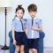 六一儿童表演演出服装中小学生诗歌朗诵校服幼儿园大合唱服男女童学院风韩版男孩子女孩子夏季套装 140cm 小飞袖男款
