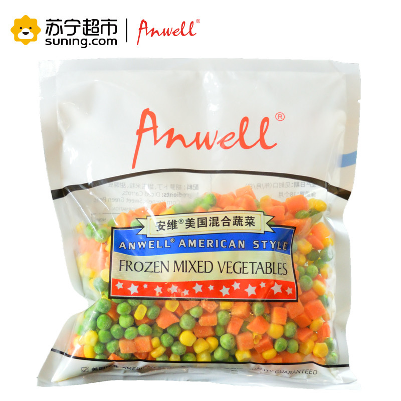 安维（Anwell）美国冷冻混合蔬菜300g