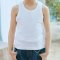 儿童背心马甲男女童吊带打底工字背心夏季薄款夏季男女宝宝薄款素色黑白简约小清新背心 150cm 白色