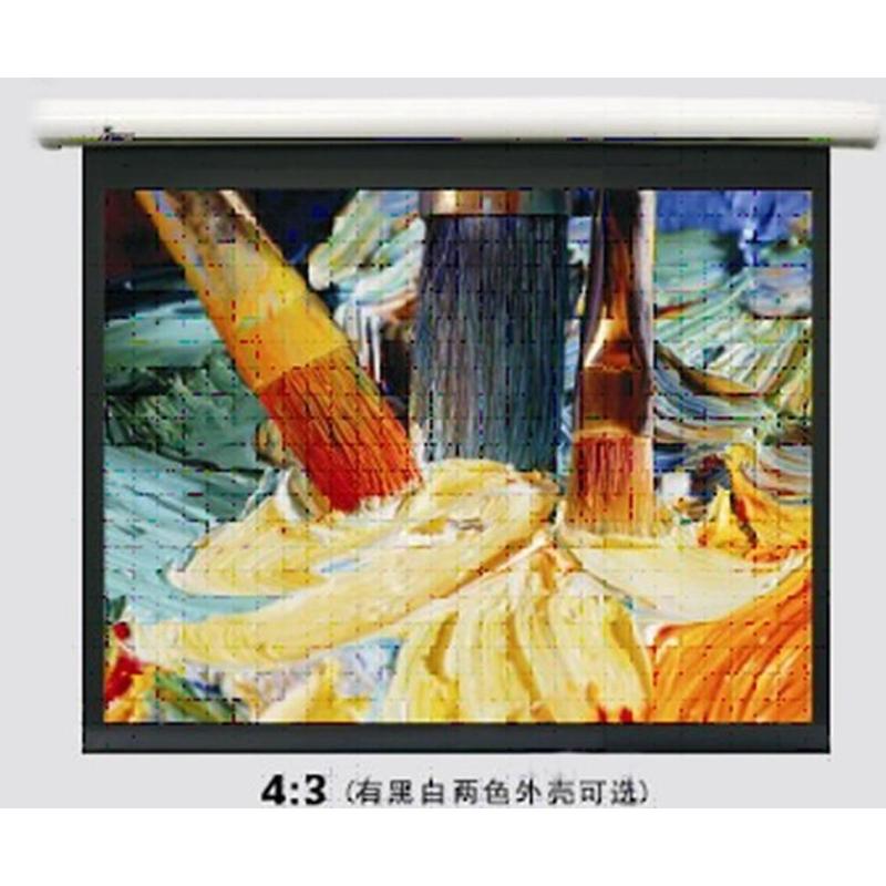 全新JK经科I200系列4：3 84寸白塑高清电动幕