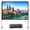经科JK快速折叠幕126寸16:10背投软幕投影机投影仪幕布配铝箱