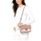 【杨幂同款】迈克·科尔斯（MICHAEL KORS）MK女包硬牛皮包盖式小方包单肩斜挎包30S8TS9L3T 浅蓝色30S8GS9L2T