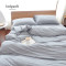 ladysoft御棉堂 针织全棉四件套床单款床上用品套件床品套装其他 灰白细条 床单款1.5/1.8米床通用