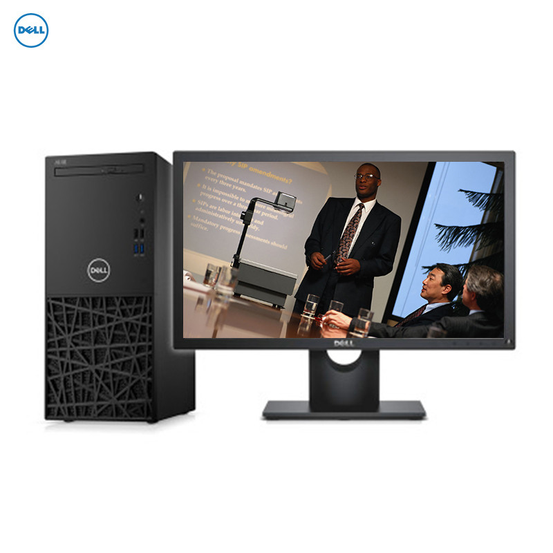 戴尔(DELL)成铭3980 商用台式电脑 23.8英寸显示器（i7-8700 4GB 1T+128G固态 刻录 集显）